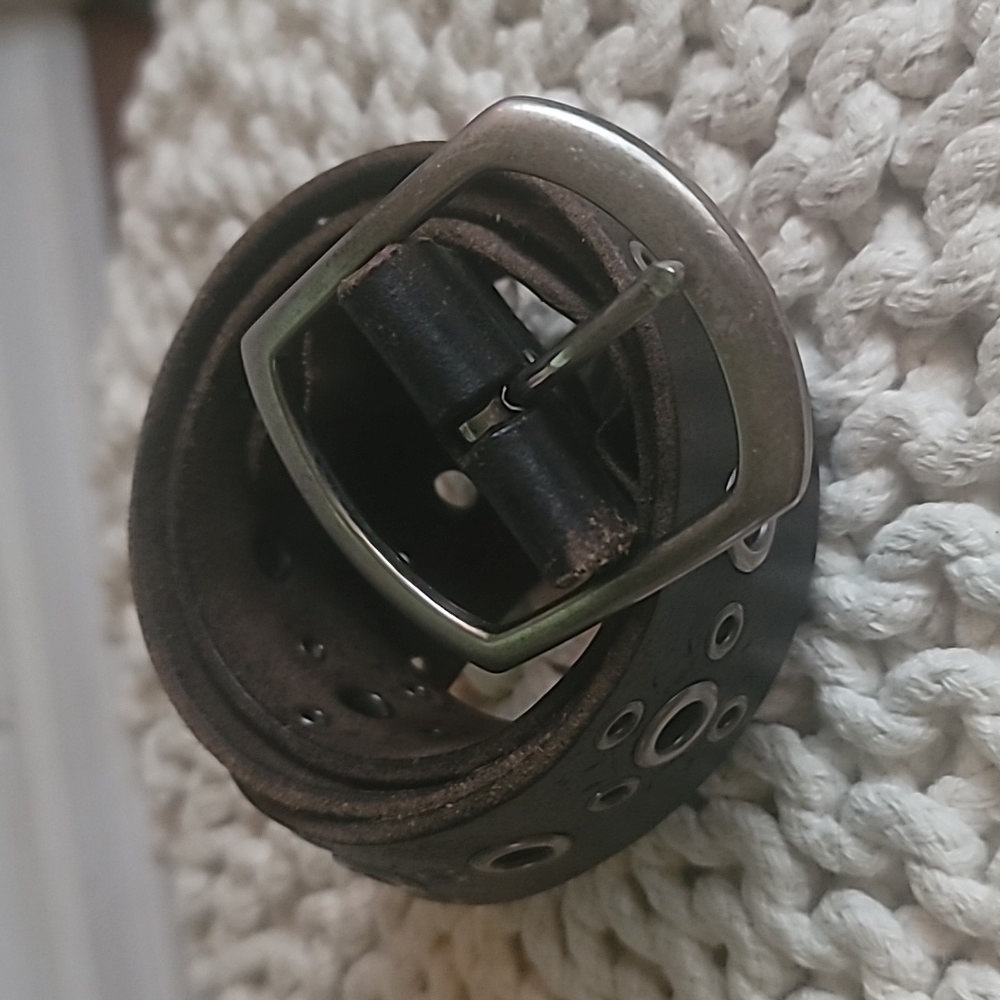 Leather Rivet Belt Size 28 to 30
